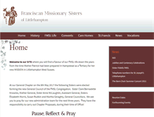 Tablet Screenshot of franciscan.co.uk
